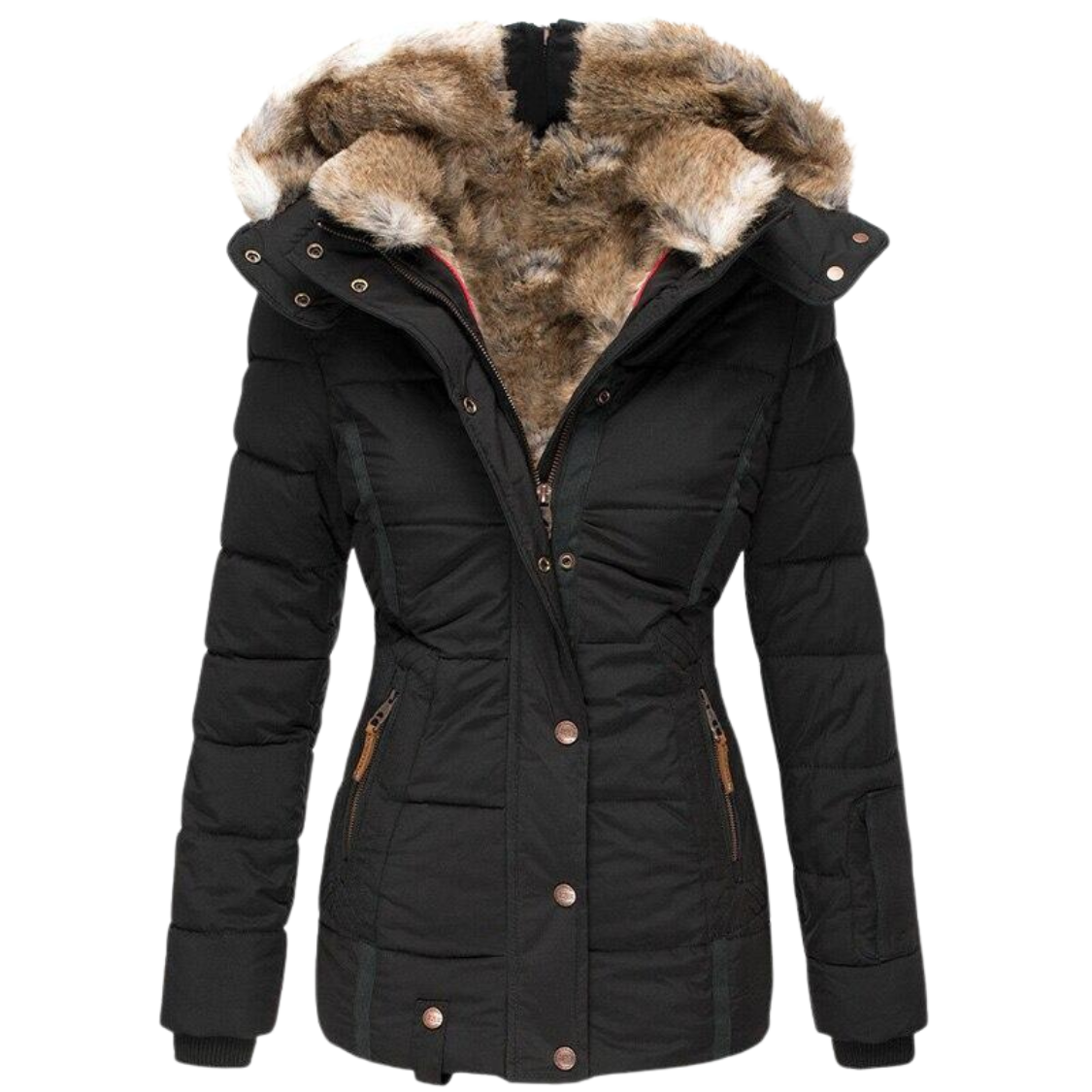 Elysia Fur Coat Casual with Hood