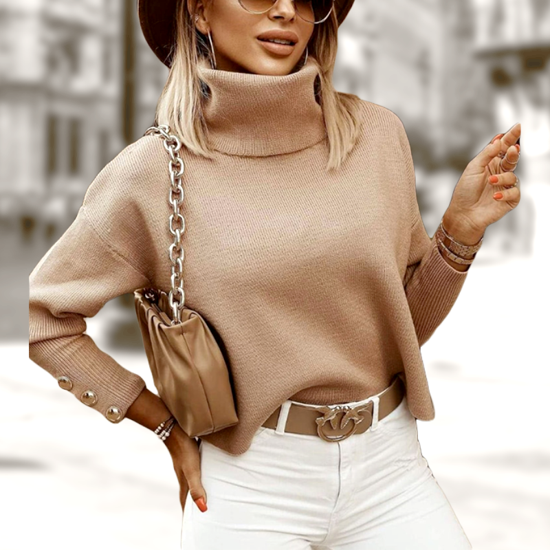 Milana Oversized Turtleneck Sweater & Warm