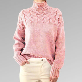 Davila Elegant & Warm High Neck Sweater