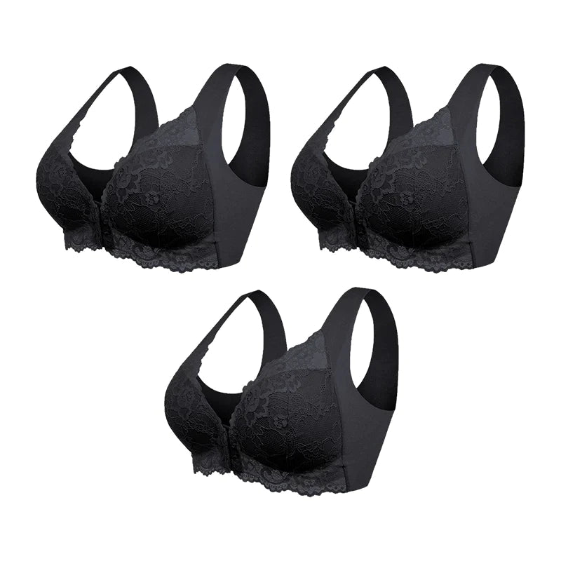 (PACK OF 3) Wireless Shaping Bra with Front Closure