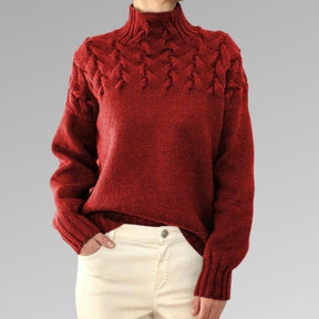 Davila Elegant & Warm High Neck Sweater